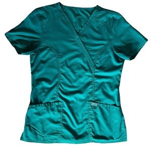 Hunter Green Cherokee Scrub Top